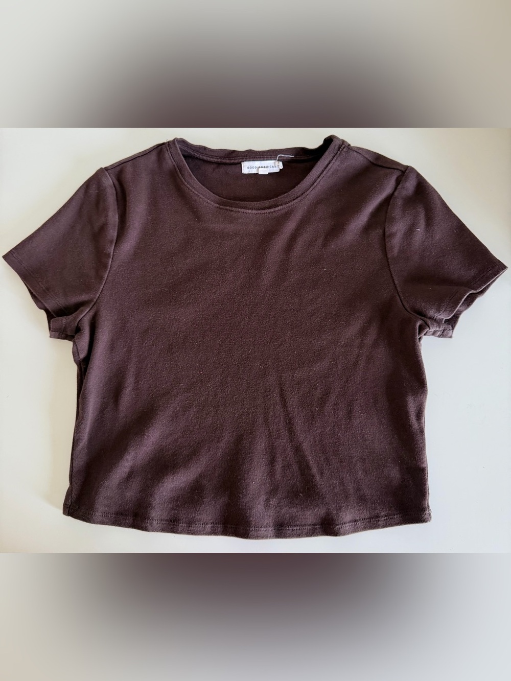 Good American Brown Baby Tee